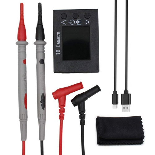 Câmera de Imagem Térmica Infravermelha com Tela TFT de 1,8 Polegadas, 32x24 Pixels, Sensor de Temperatura Infravermelho para Pontos de Alta/Baixa