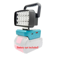 18 LED-Arbetslampor, Handhållen Lampa, Bärbara Lyktor, Ficklampa, Strålkastare, Ficklampa för 18V Litiumjonbatteri BAT618