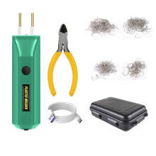 2-in-1 Kunststof Lasset 100W Draagbare  Hete Kunststof Scheurreparatietool Reparatie van Autobumper 200 Lasspijkers, B