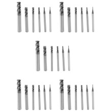 30 Stücke 4 FlöTen Schaftfräser Set für StäHle Platz Cnc Hart Metall Fräser Spiral Fräser Durchmesser (1 2 3 4 6 8Mm)