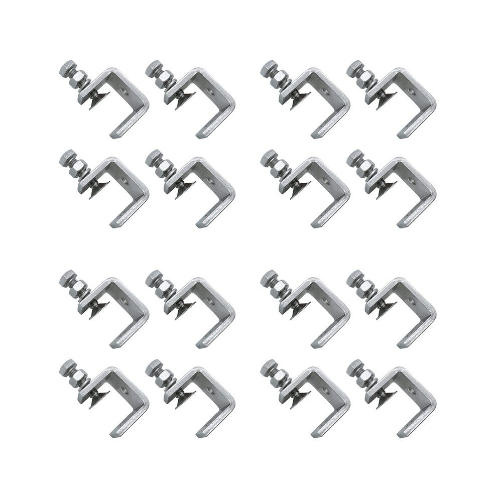 16Pcs 16-25Mm Heavy Duty Woodworking Clamp Set 304 Stainless Steel C Clamp Tiger Clamp Tools For Welding/Carpenter 4711397547813