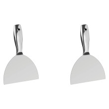 2X Putty-Knife 6 Inch,One Piece Premium Polished All-Stainless Steel Scraper Tool for Drywall Finishing
