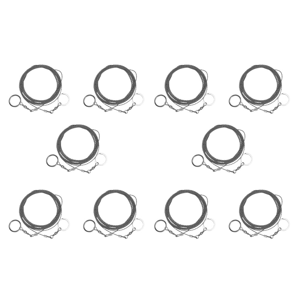 10X Outdoor Hand-Drawn Rope Saw 304 Stainless Steel Wire Saw Camping Life-Saving Woodworking Super Fine Hand Saw Wire 5M 6031146255706