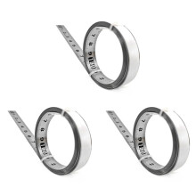 3X Edelstahl Klebes Kala PräZisions Holz Bearbeitungs FüHrungs Schiene Selbstklebendes Maß Band Metall Lineal mit Kleber, B-100Cm