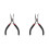 2X Handy Pliers DIY Tool Needle Nose No Tooth 1