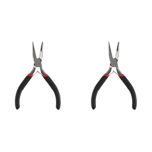 2X Handy Pliers DIY Tool Needle Nose No Tooth