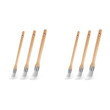 Trim Paint Brush, Painting Tool Kit,Round Trim Brushes for Corner,Touch UPs,Artwork,House Wall Edges 6-Pack