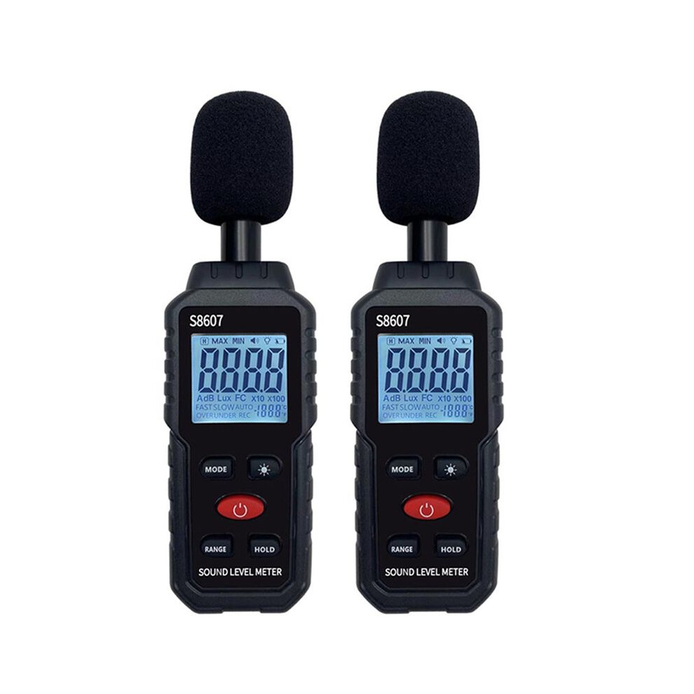 2X Digital Sound Level Noise Meter Measurement 30-130Db Db Decibel Detector Audio Tester Metro Diagnostic Tool 6031356908768