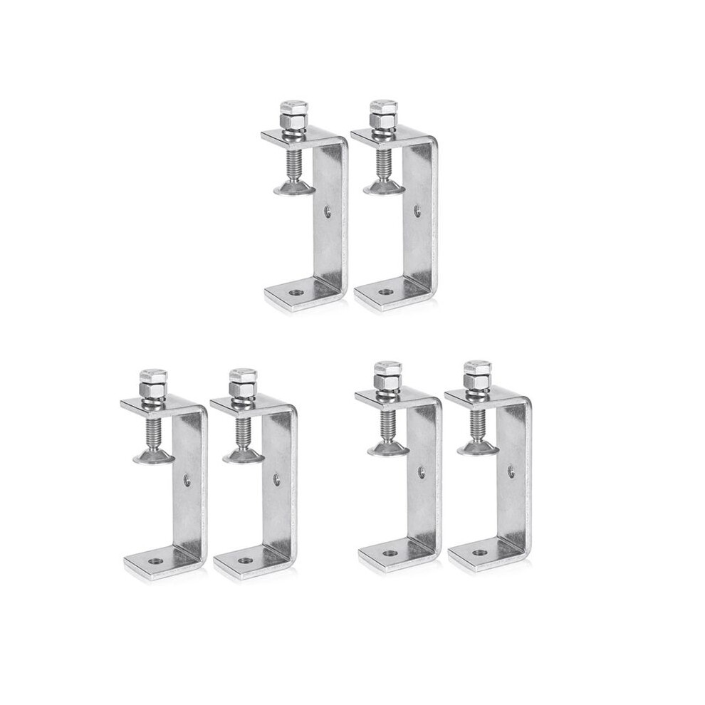 Clamp Heavy Duty Clamp Metal C Clamp Woodworking C-Clamp With Wide Jaw Opening (130Mm),6Pcs 6032966098719