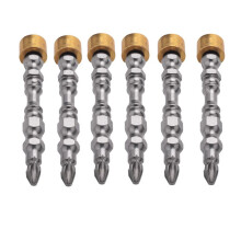6X PH2 Hardheid 65MM Kruiskopschroevendraaier Bit Dubbele Kop Elektrische Schroevendraaier Kruiskopschroevendraaier met Magnetische Ring