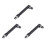 3X L Shape 1/4 Inch Hex Wrench Double  90 Degree Right Angle Screwdriver Bits 1