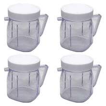 Für Mixer Ersatz Teile, 4937 Osterizer Mixer ZubehöR, Tasse Kunststoff Dosen mit Deckel (4 Pack)