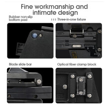 2X Fiber Cleaver AUA-6C Kabelschneidemesser FTTT Fiber Optik Messer Werkzeuge Schneider HochpräZise Spalter 16 FläChe Klinge