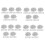 4000PCS 1/16 Inch Cable Ferrule Set Aluminum Alloy Crimping Loop Sleeve for Wire Rope 1