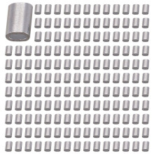 M1.5 Wire Rope Aluminum Ferrule Cable Ties Crimp Wire Rope Chuck Aluminum Jacket 600 Pieces