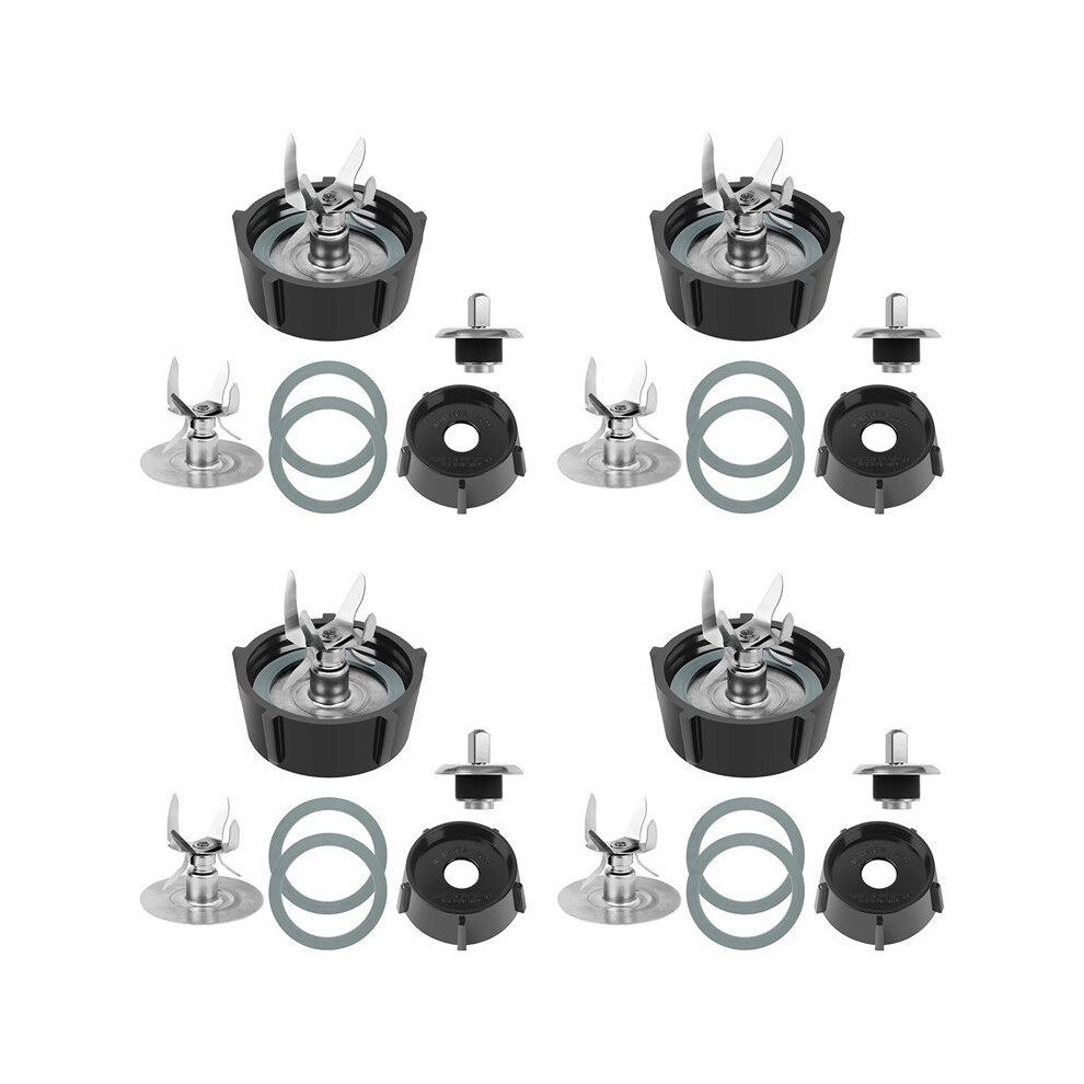4X 6 Point Fusion Blade 4980 & 4902 Blender Jar Bottom Replacement Parts Compatible For Osterizer Blender Blade 6032562160315