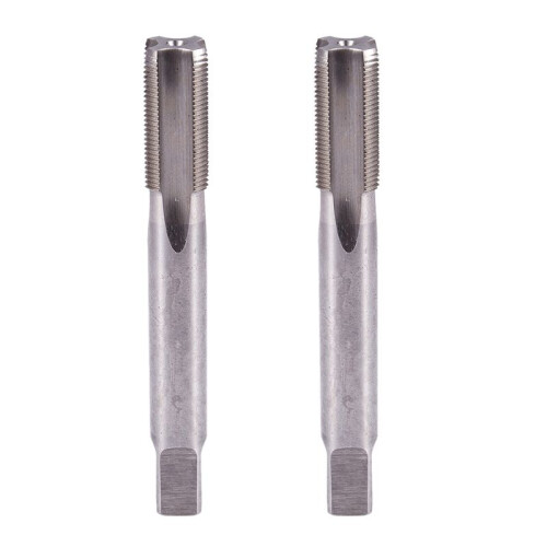 2Pc 15mm M15 X 1mm Pitch HSS Metric M15 Thread Plug Tap Pipe Taper Machine Tap