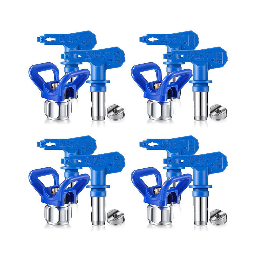 12Pc 415/515 Spray Tips Airless Paint Spray Sprayer Tip Guard Nozzle Replacement For Airless Spray Paint Tip Nozzle 6033797248861
