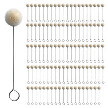 300Pcs Leather Carving Dyed Wool Brush Handmade Leather Care Alcohol Dye Oily Dye Daubing Tool