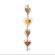 Rain Chain with Downspout Adapter, Thick Iron Flower Cups for Outdoor Garden Decoration