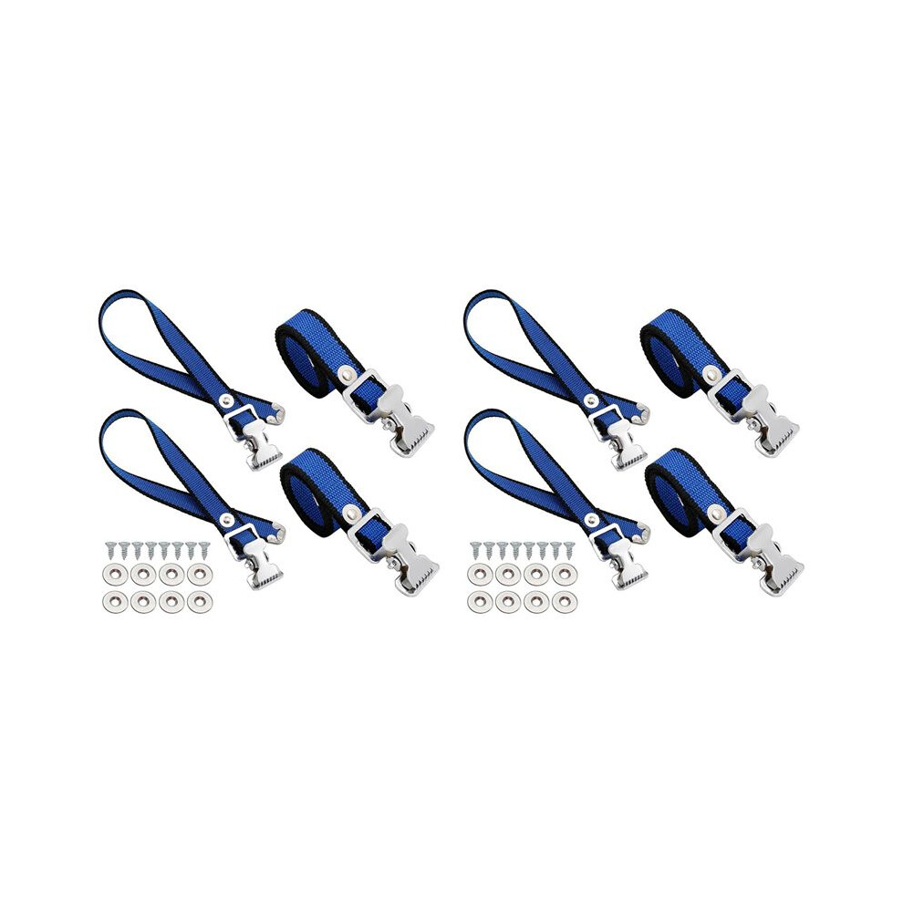 8Pcs Drywall Stilts Straps, Adjustable Drywall Foot Band Straps Kit,Replacement Part For Stilts 4711607299150