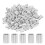 4000PCS 1/16 Inch Cable Ferrule Set Aluminum Alloy Crimping Loop Sleeve for Wire Rope 2
