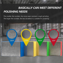 8Pack Diamond Hand Polishing Pads for Sanding Ceramics Glass Tile Concrete Stone Marble Granite, 60, 100, 200, 400