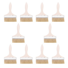 10pièces 220 X 135mm Po de Large Soies de Porc Poignee en Bois Brosse de Peinture Outil de Peinture Murale