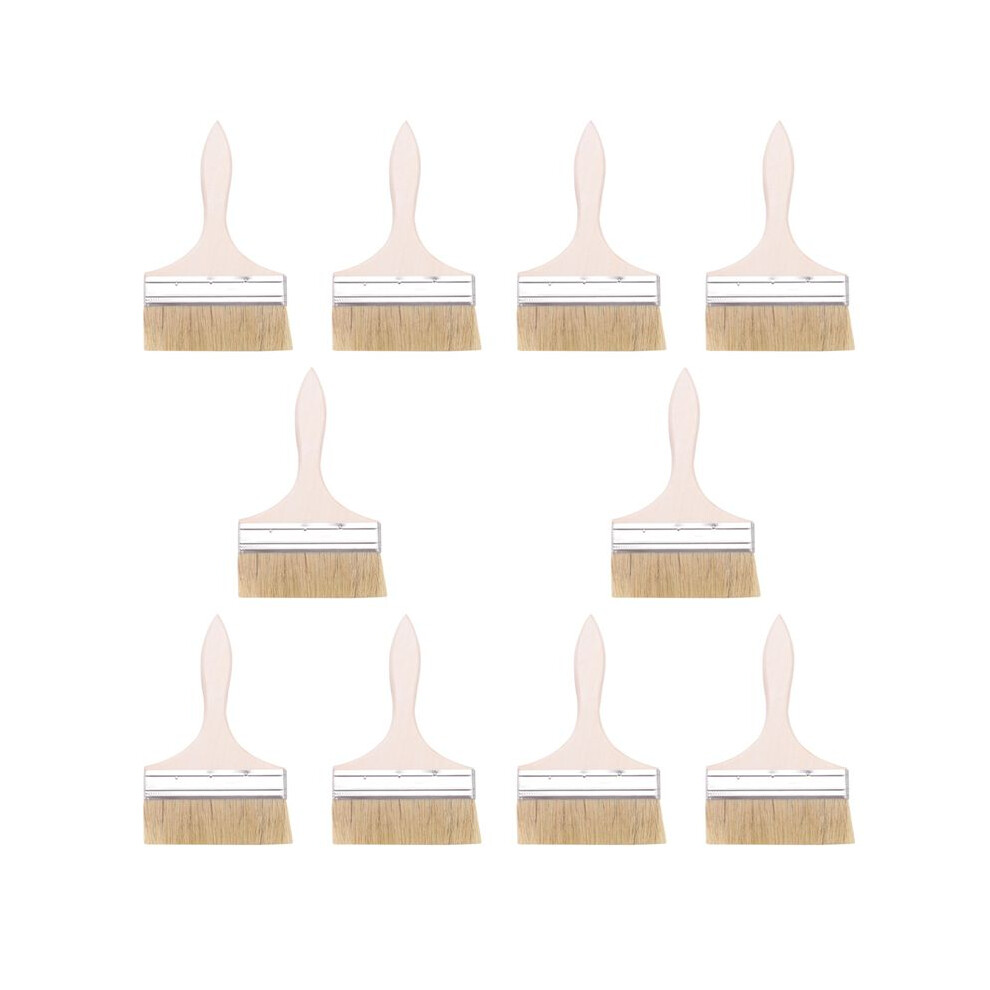 Photos - Tap 10pcs 220 X 135mm Wide Bristle Hair Wooden Handle Paint Brush Wall Painting Tool