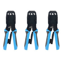 3X RJ45 Network Crimper 10P 8P 6P 4P Crimping Tools Stripper for RJ45 RJ11 RJ12 RJ50 Connector Ethernet Cable