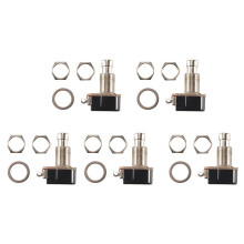 5X Guitar Pedal 2 Pin SPST Momentary Effects Push Button Foot
