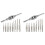 20Pcs Micro-Taps Bit Small Hand Screw Thread Taps M1-M3.5 HSS  Metric Plug Tap Screw Tap Drill Tapping Tool 1