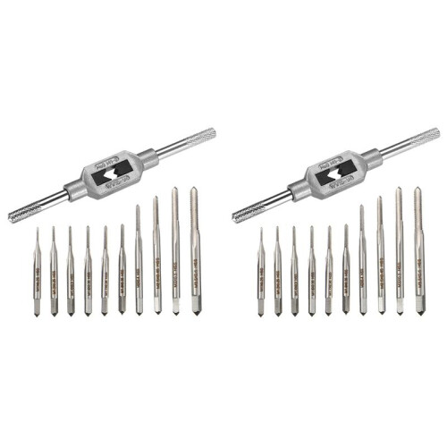 20Pcs Micro-Taps Bit Small Hand Screw Thread Taps M1-M3.5 HSS  Metric Plug Tap Screw Tap Drill Tapping Tool