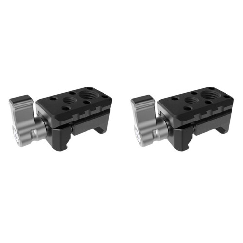 2X Quick Release Clamp with 1/4 3/8 Thread for Cold Shoe Support Camera Cage for  Locating Microphone Magic Arm