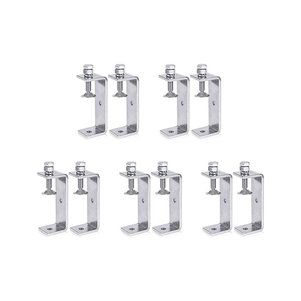 Metal Clamp Heavy Duty Clamp C Clamp Woodworking Clamp With Wide Jaw Openings (100Mm), 10Pcs 6033875140636