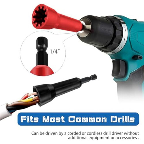 4Pcs Wire Twisting Tool Wire Twister Tool Drill Wire Stripper Twisting Wire Connector Socket Wire Twisting Spinner 1