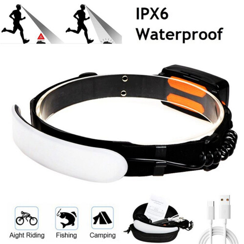 2X COB Headlamp Portable Headlight with Battery Flashlight USB Rechargeable Work Light  Torch Built-in 7500Mah 1