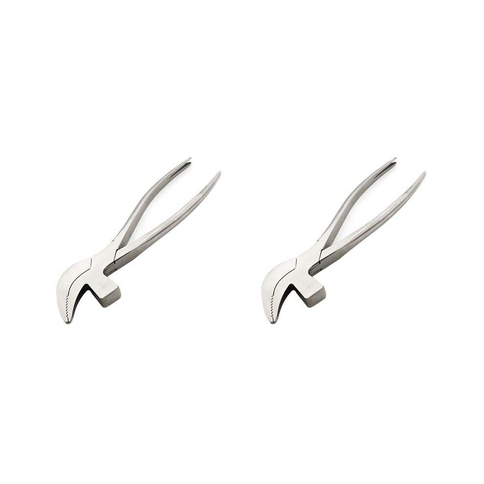 2X Stainless Steel Beak Pliers Pliers Repair Tool With Nail Removal For Shoemaking Diy Leather Technology Repair 6033474005206