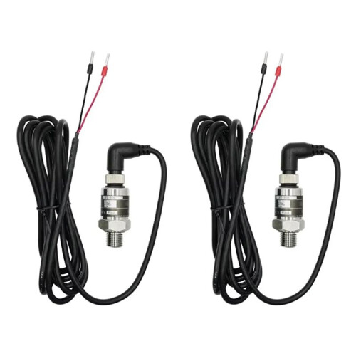 2X New Pressure Transducer Cable Pressure Transmitter Water Gas Hydraulic Sensor