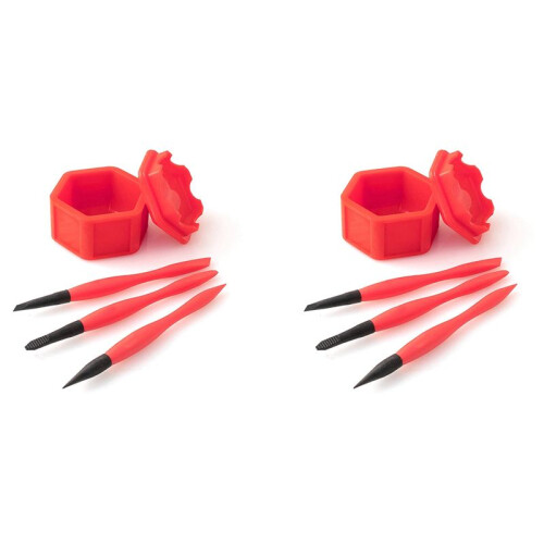 6X Compact Silicone Glue Brush Woodworking Glue Applicator Set Portable DIY 1