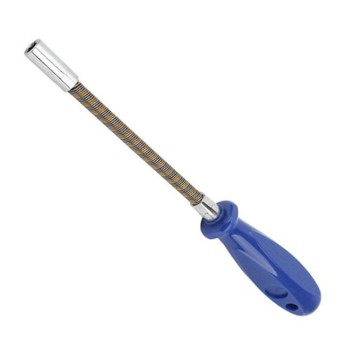 4pcs 7mm Flexible Hex Screwdriver 90 Degree Bendable Nutdriver Hex Socket Hose Clamp Screw Driver Hand Tools 2