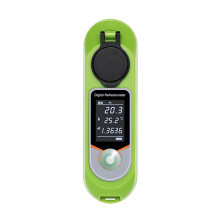 Digital Refractometer LCD Display 0-35% Fruit Juice Sugar Meter Refractometer for Food, Fruits and Vegetables, Beverages
