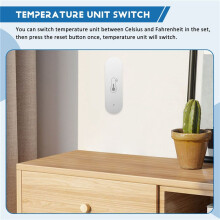 Sensor Trådlös Anslutning Användarvänlig App Wifi Temperatur- och Luftfuktighetssensor för Home Iot-Enhet