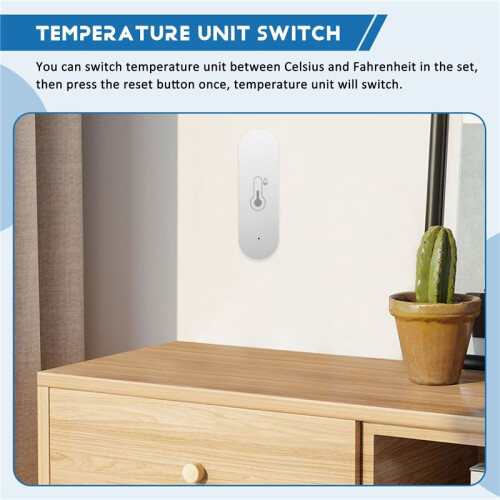 Sensor Wireless Connectivity User-Friendly App  Wifi Temperature and Humidity Sensor for Home Iot Device