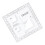 2X Coordinate Scale Practical Transparent Topographical Map Scale Navigation Military Protractor 7