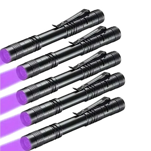 Light  Flashlight Portable Strong Light Dry Battery Pen Clip Light Gift Light Aluminum Alloy Flashlight
