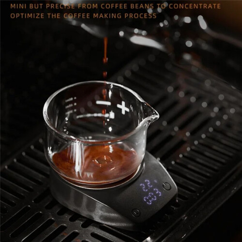 MUVNA  Electronic Scale Espresso LED Weighing 0.1g High Precision Measures Portable Coffee Scale 1
