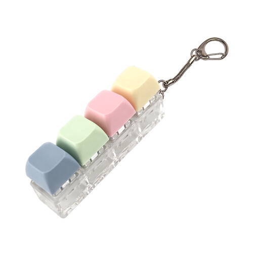 Μπρελόκ Fidget Clicker με πληκτρολόγιο 4Colors για ανακούφιση από το άγχος 2