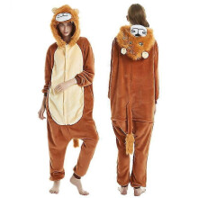 (M) Lion Costume Pajama Onesie Kigurumi Jumpsuit Animal Hoodie -y