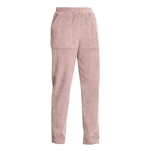 Γυναικείο πολυεστερικό παντελόνι dressy casual – μονόχρωμο & ριγέ, για 1